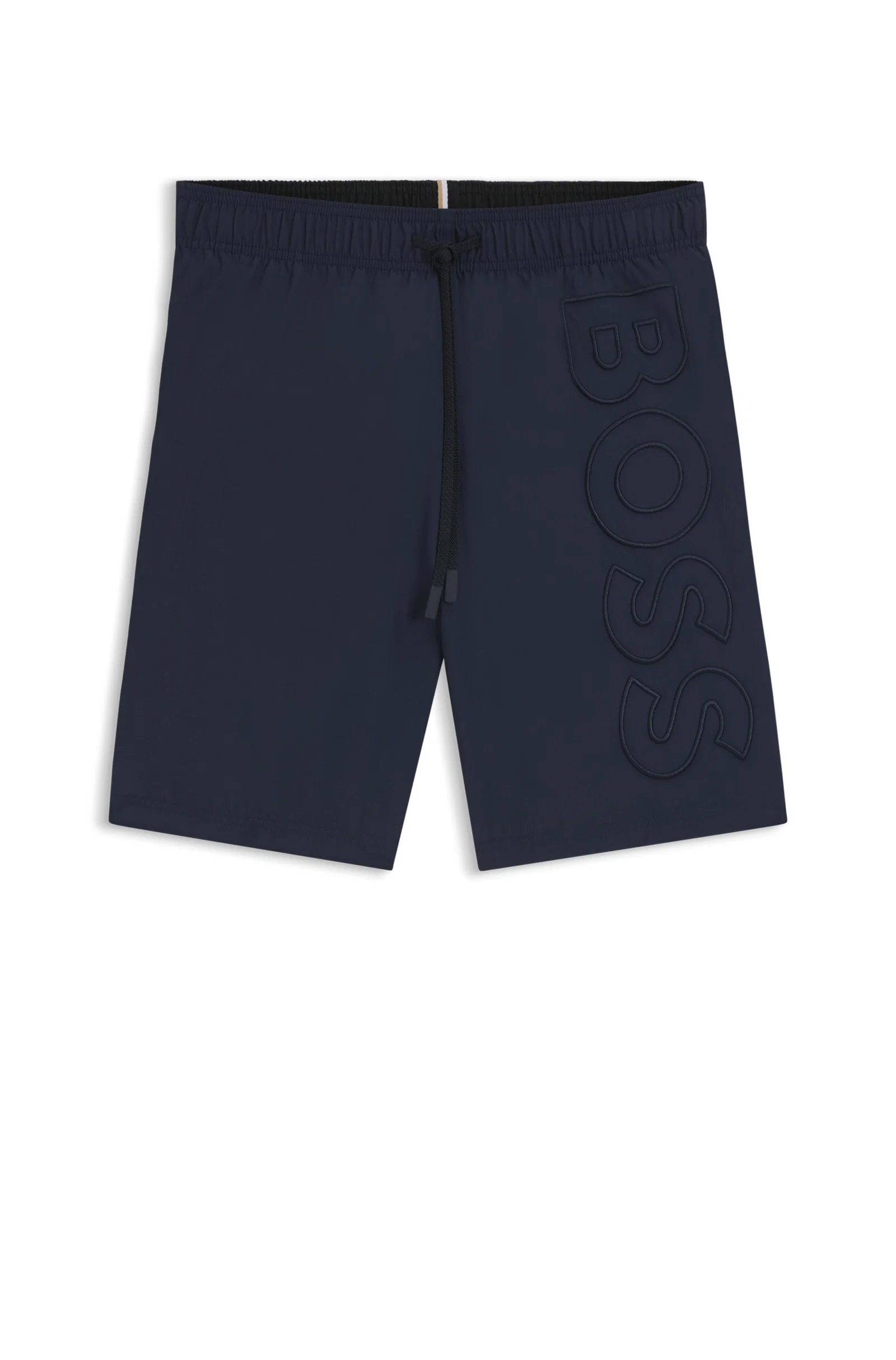 Shorts De Praia Em Material Reciclado Com Logo Bordado — imagem 1
