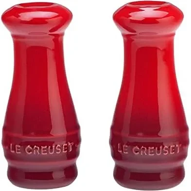 Saleiro e Pimenteiro em Cerâmica 110ml Le Creuset Vermelho