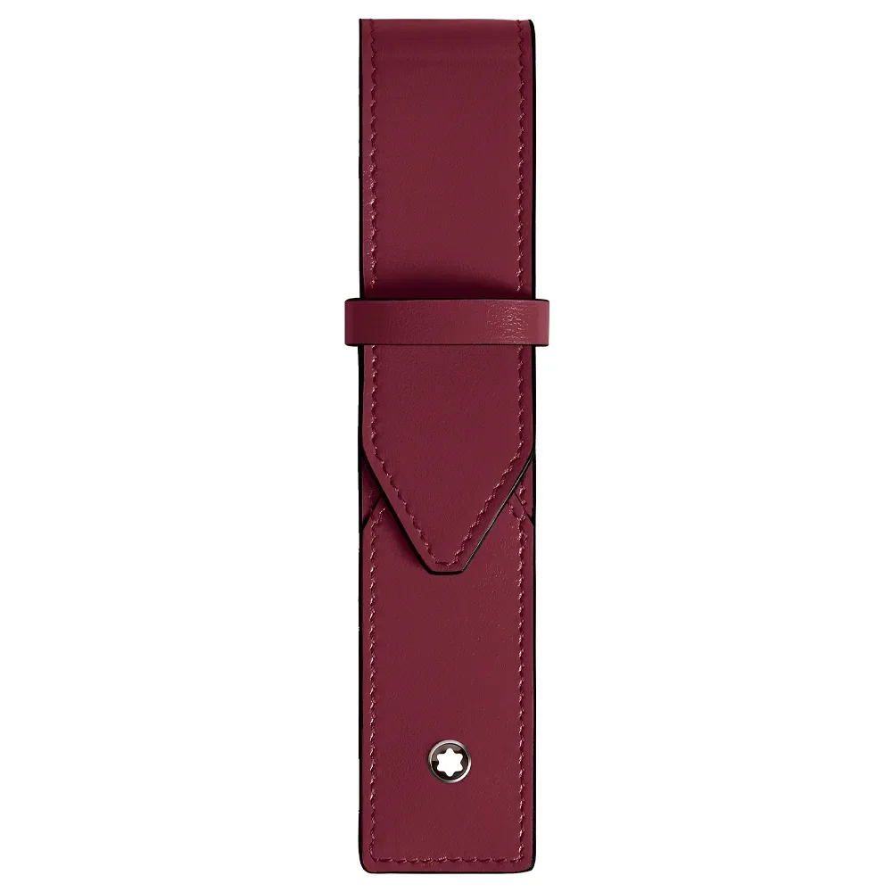 Estojo Montblanc Meisterstuck em Couro Cassis para Caneta 199329