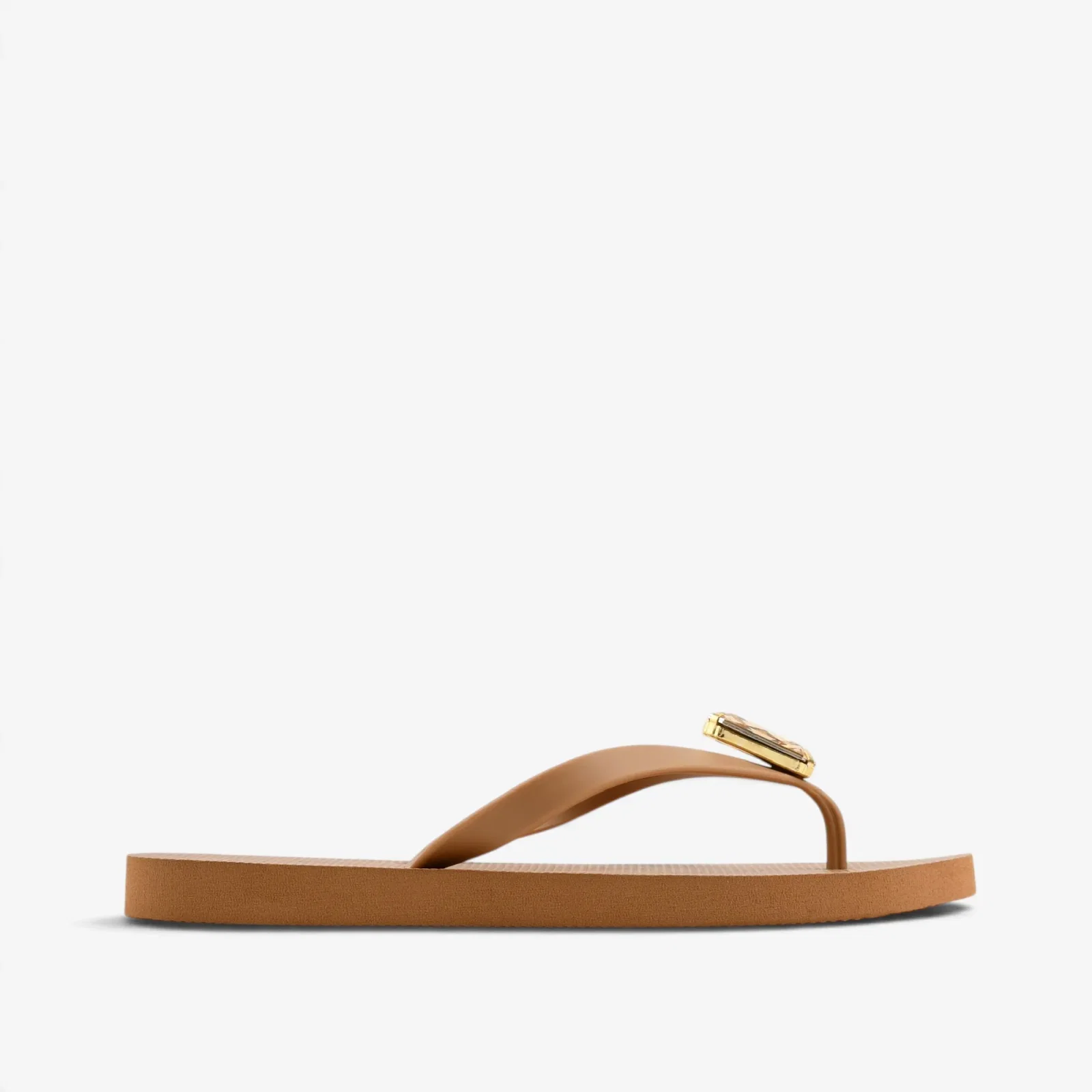 Chinelo Flat Caramelo