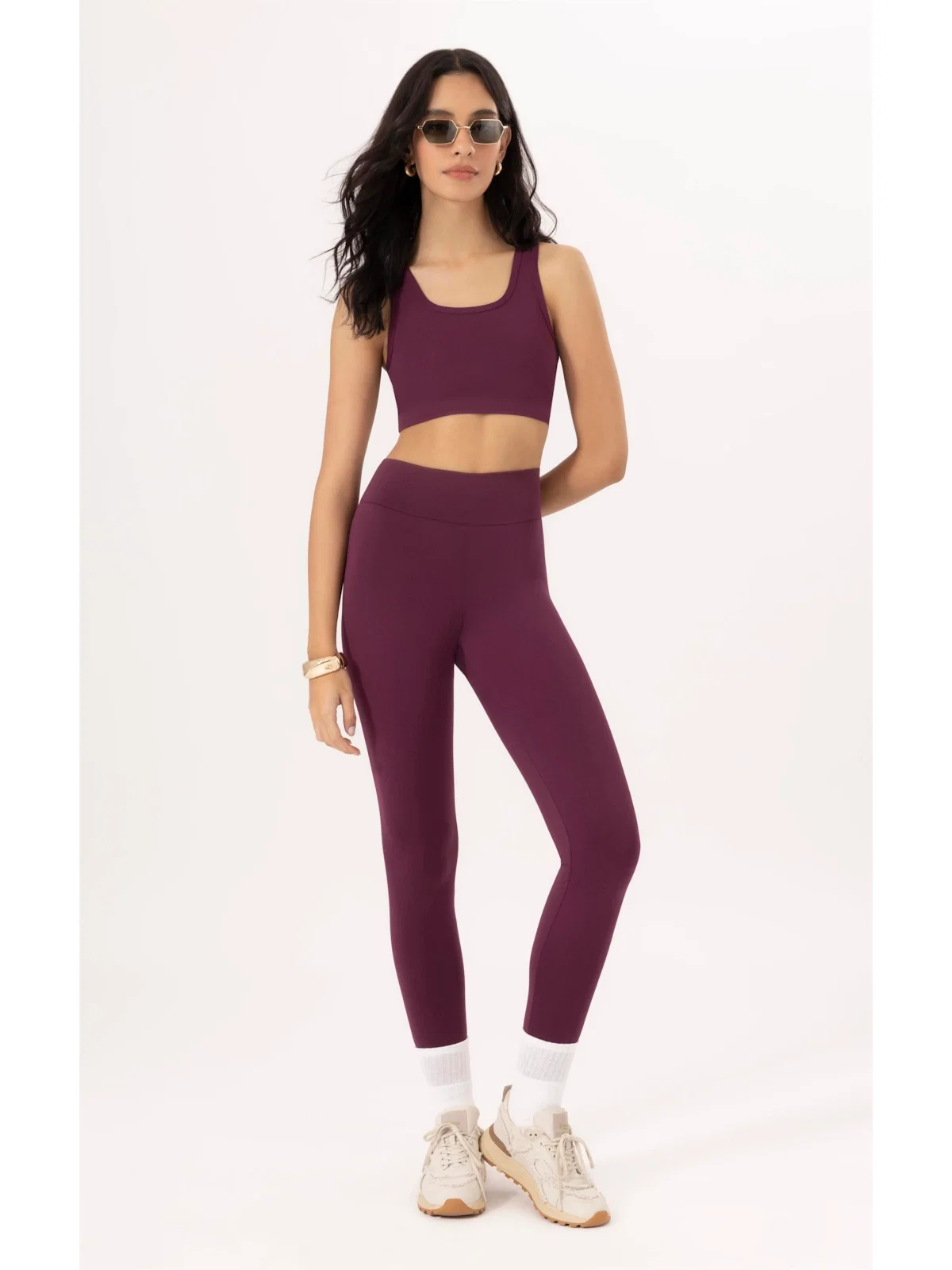 Legging Basic Wellness Politech Bordeaux