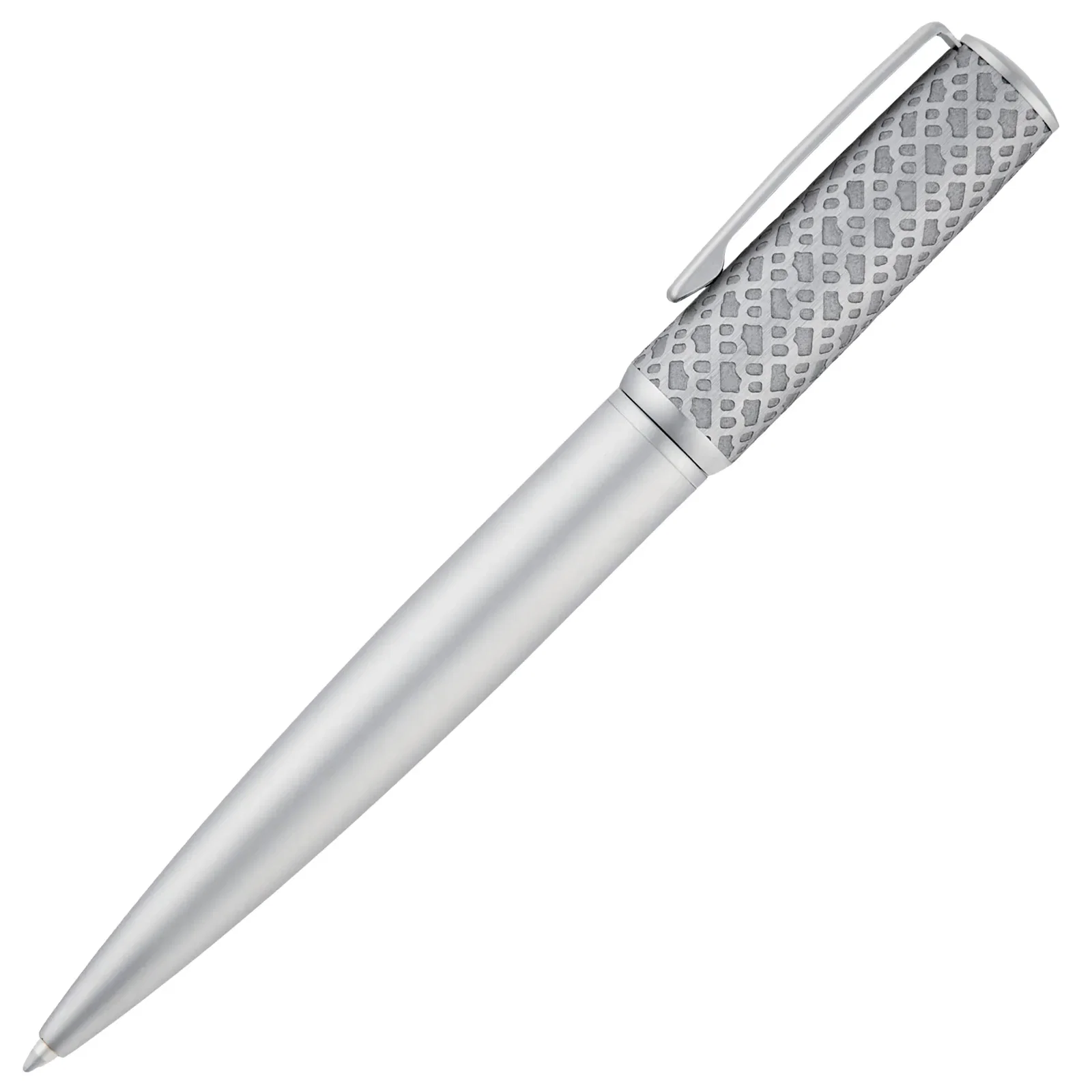 Caneta Hugo Boss Arche Monogram Prateado Esferográfica HSI5964B — imagem 1