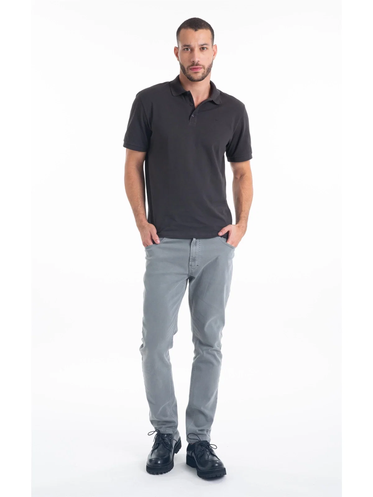 Calça Vintage Denim Color Skinny 5 Pockets Verde Oliva — imagem 1