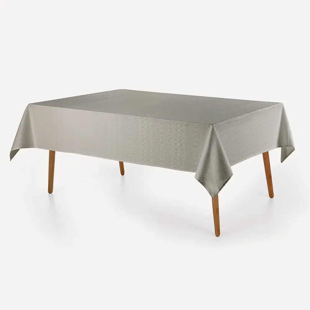 Toalha de Mesa Retangular 12 Lugares Artemis Cinza