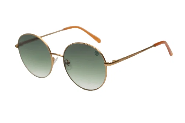 Óculos De Sol Feminino Chilli Beans Redondo Dourado — imagem 1