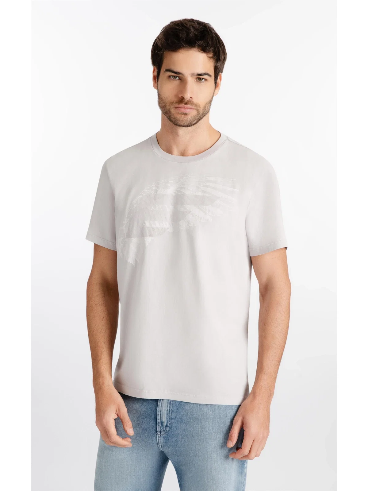 T-Shirt Cotton Fine Easa Asa Classic Azul Seco — imagem 1