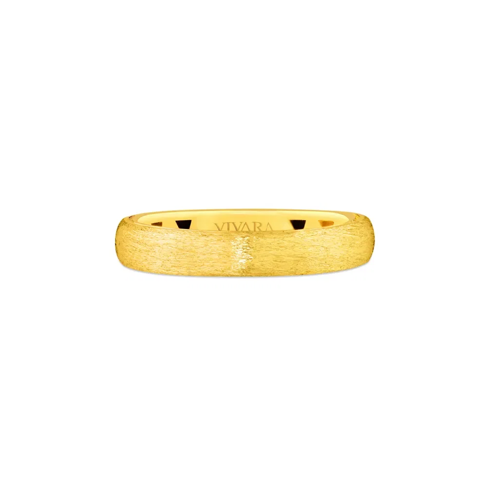 Anel Allure Escovado em Ouro Amarelo 18k