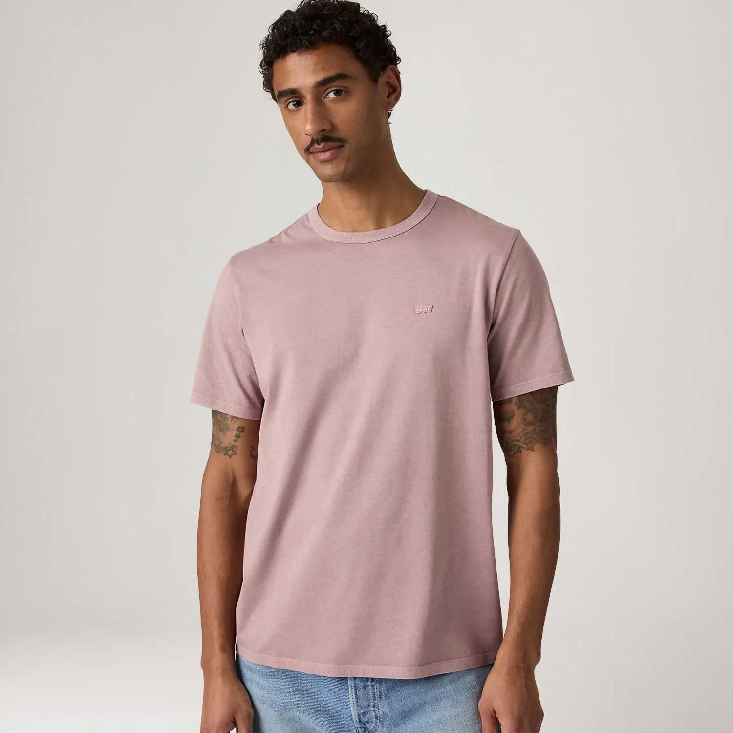Camiseta Levi's® Original Tee Rosa Claro Manga Curta — imagem 1