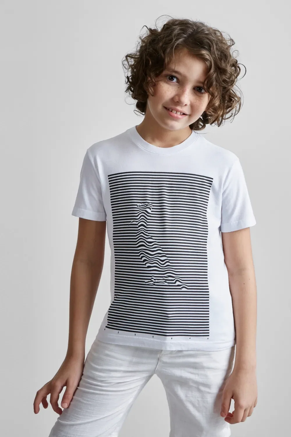 Camiseta RESERVA MINI Estampa Pica-pau Listras