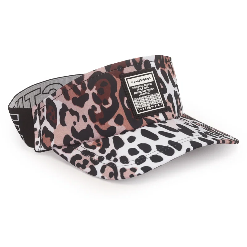 Viseira Estampa Animal Print Etiqueta Wj