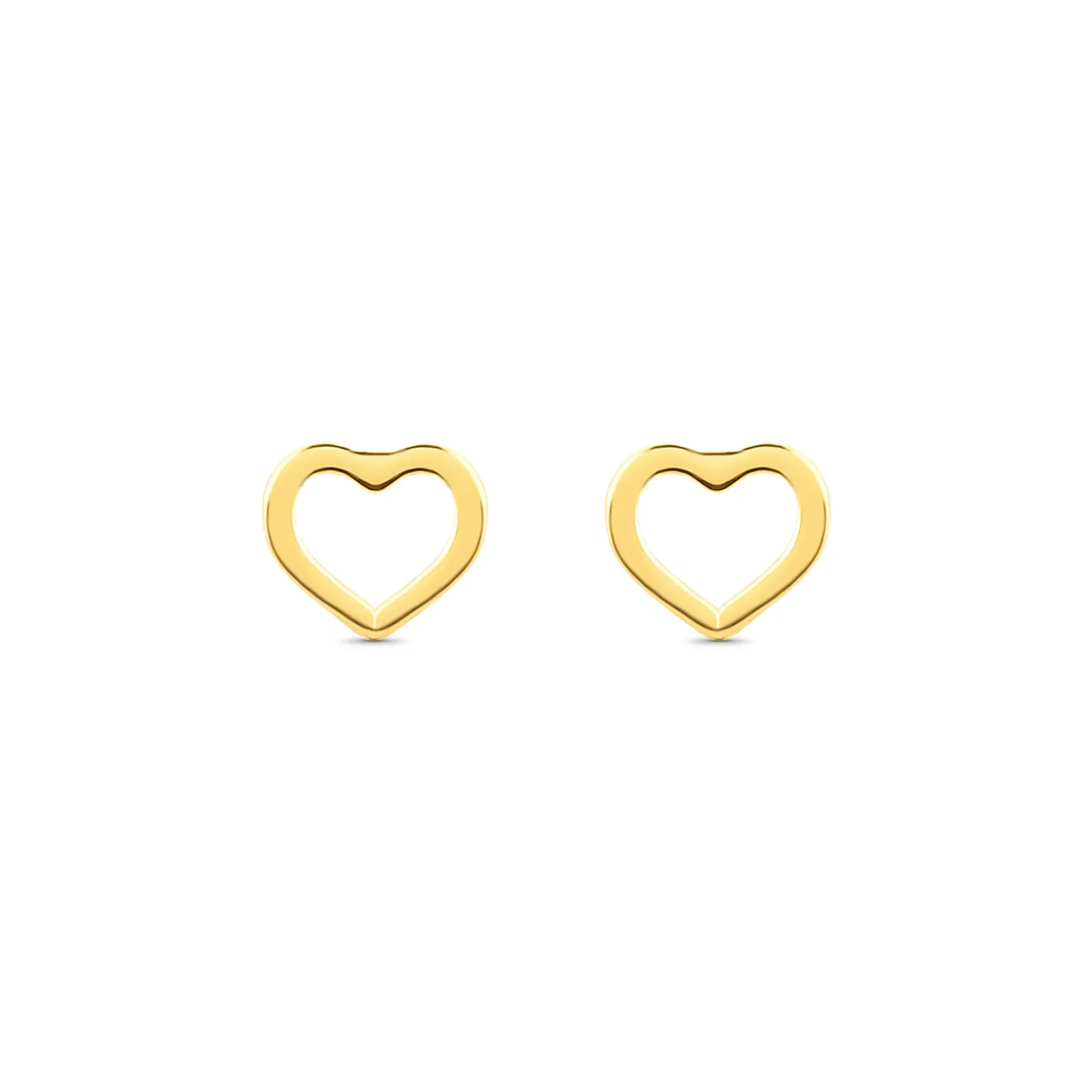 Brinco Gold Forms Coração em Ouro Amarelo 18k