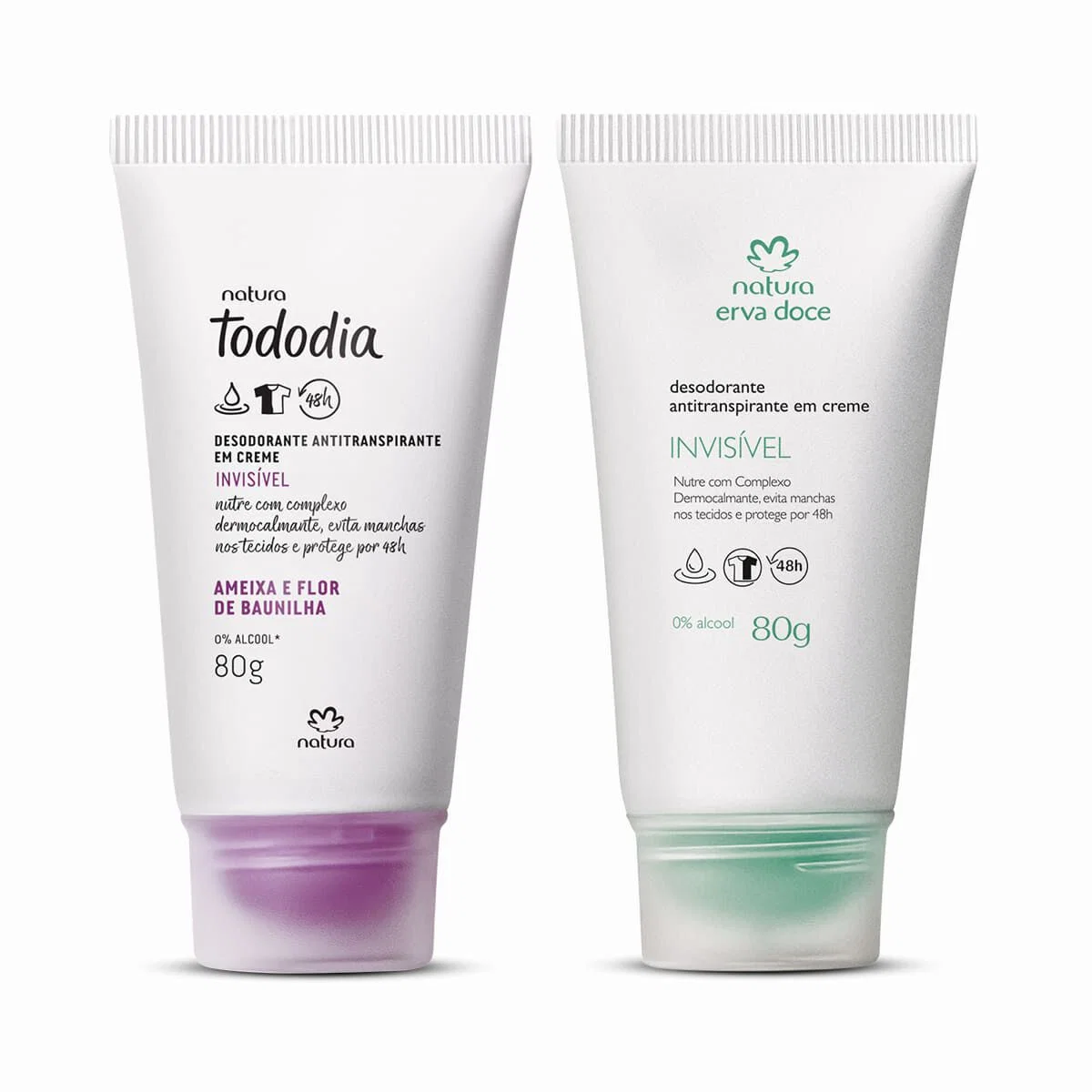 Kit Desodorantes em Creme Erva Doce e Tododia Ameixa e Flor de Baunilha (2 produtos) — imagem 1