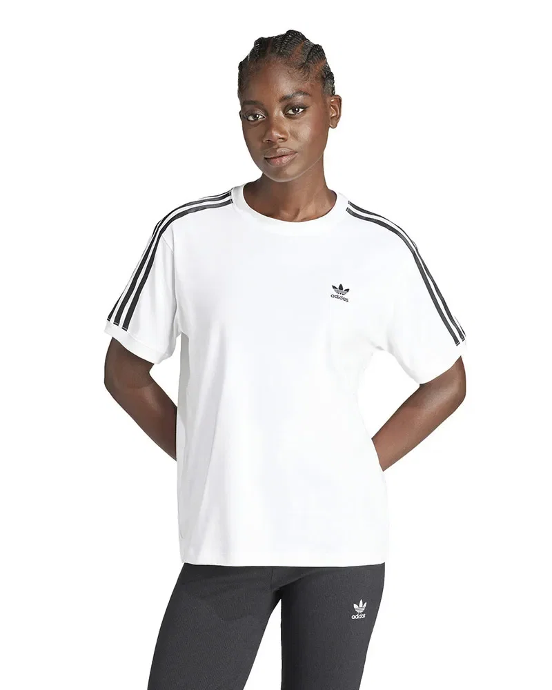 Camiseta Adidas 3 Stripe Tee Feminina
