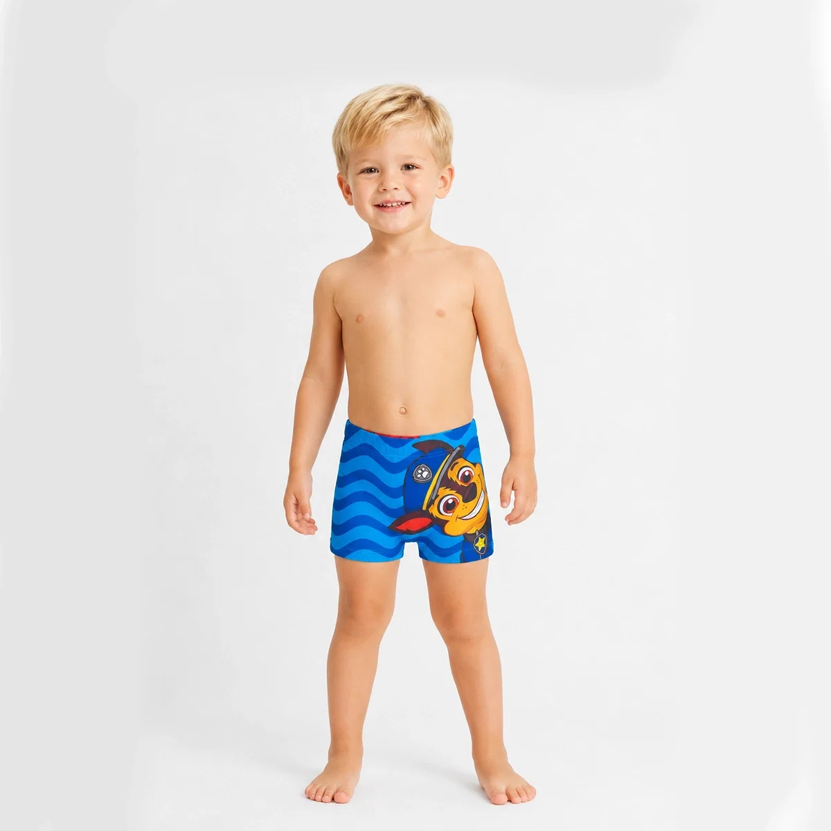Shorts Praia Toddler Elastano Patrulha Canina Proteção Uv 50+ Tip Top