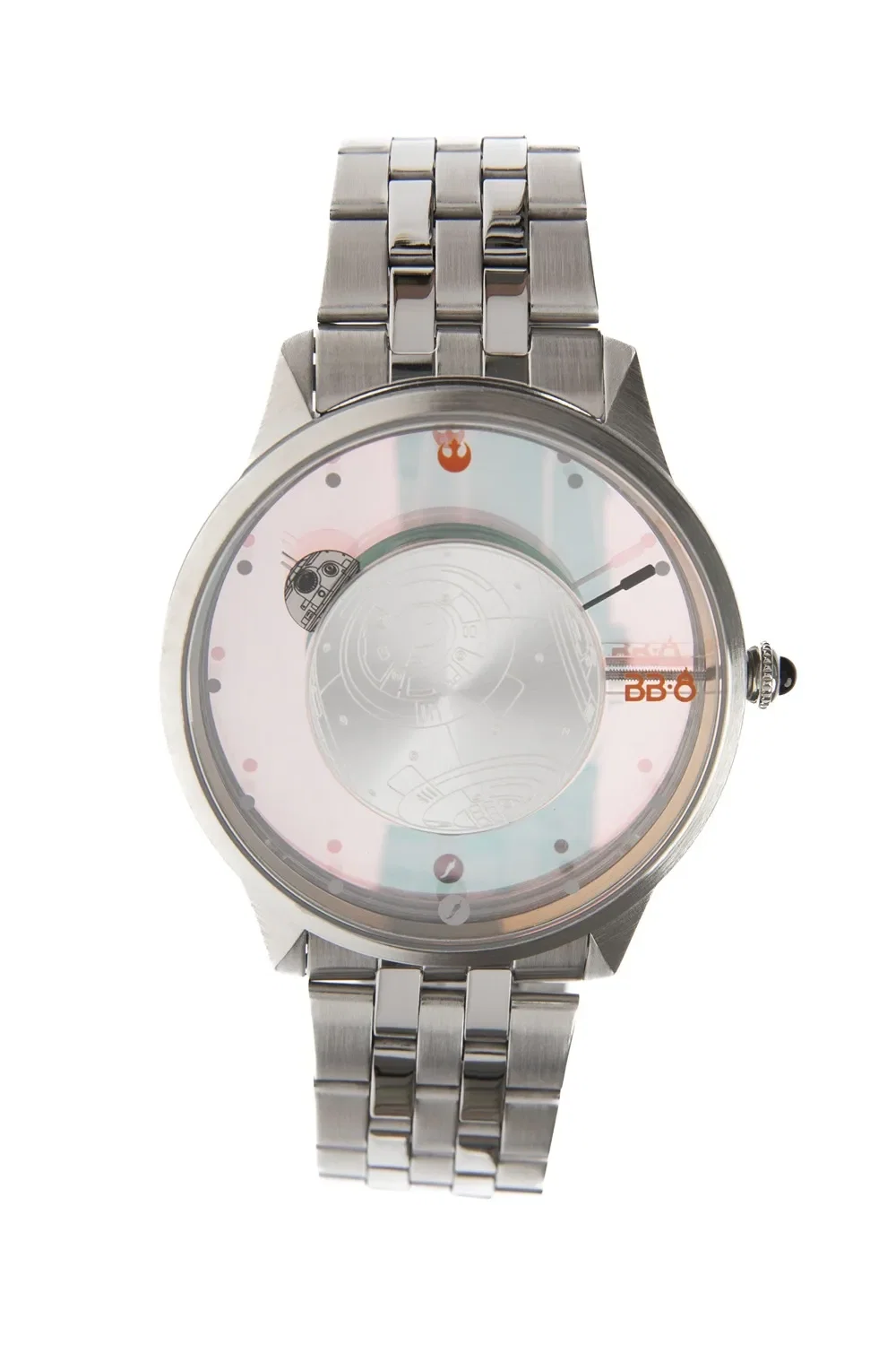 Relógio Analógico Masculino Star Wars BB-8 Prata — imagem 1