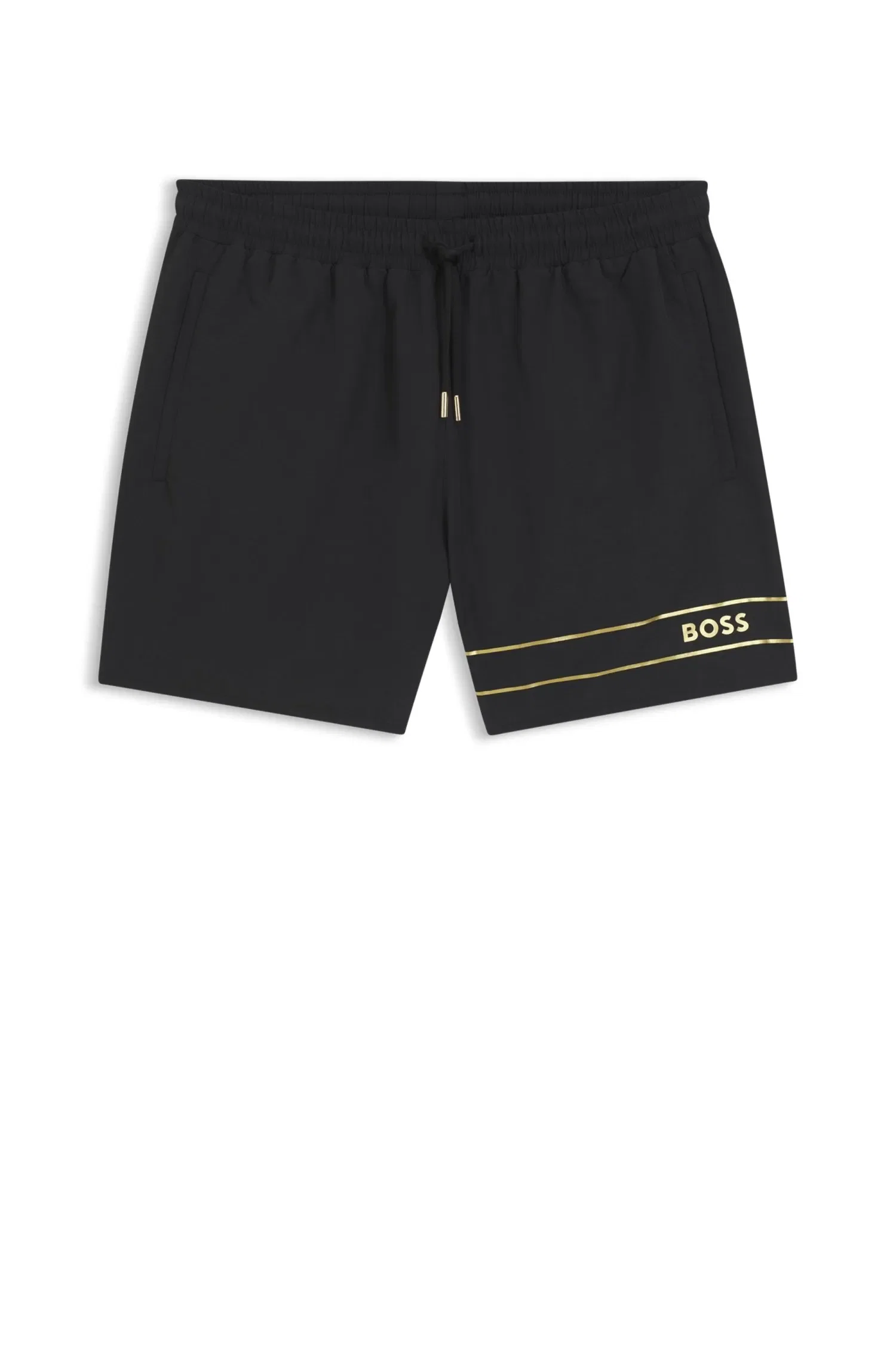 Shorts De Banho Com Logo Metalizado — imagem 1