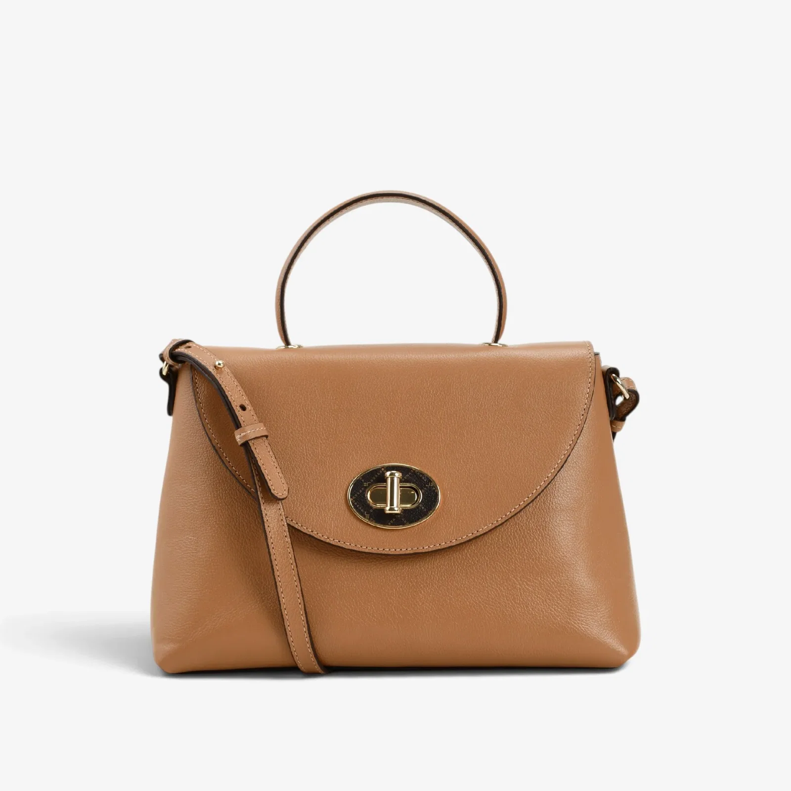Bolsa Satchel Caramelo Trigo Couro