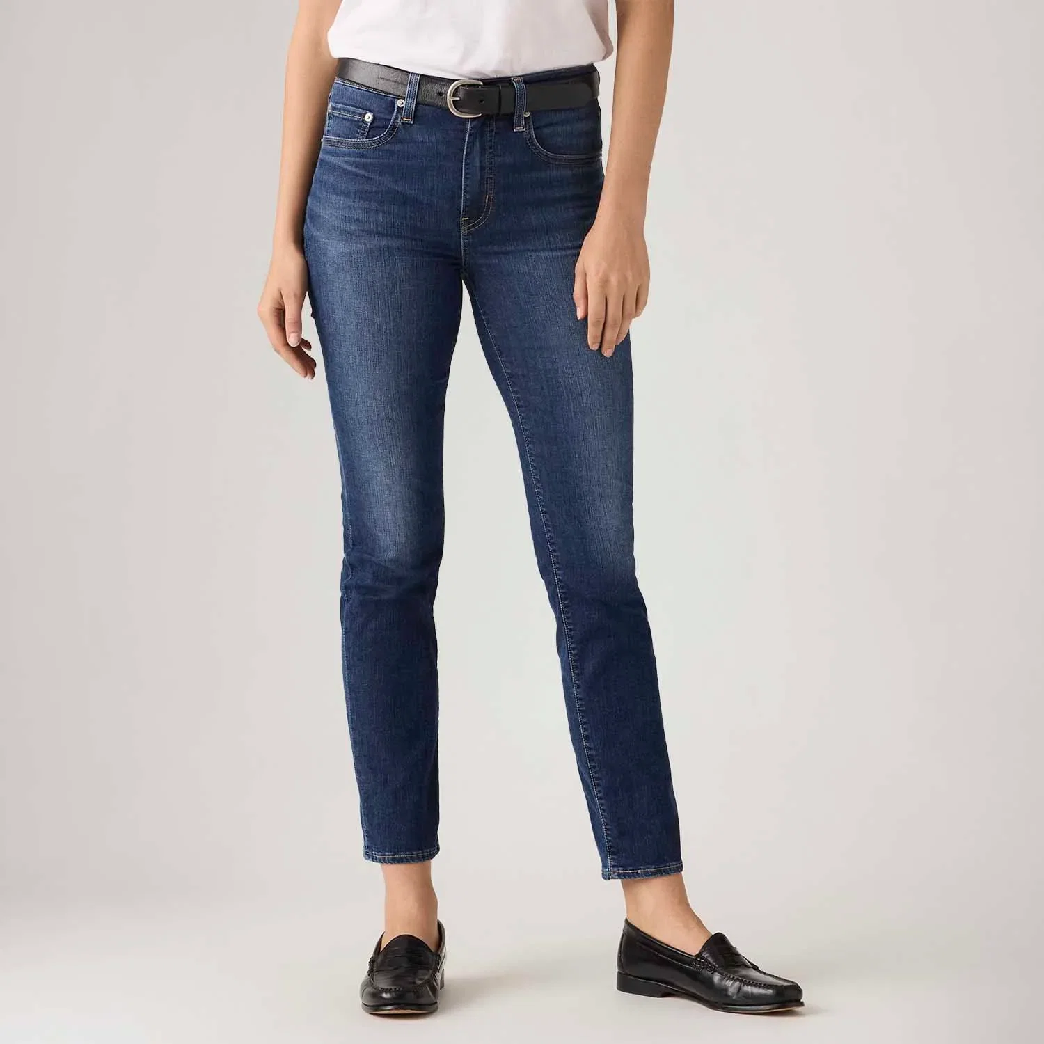 Calça Jeans Levi's® 724® High Rise Straight Lavagem Escura — imagem 1