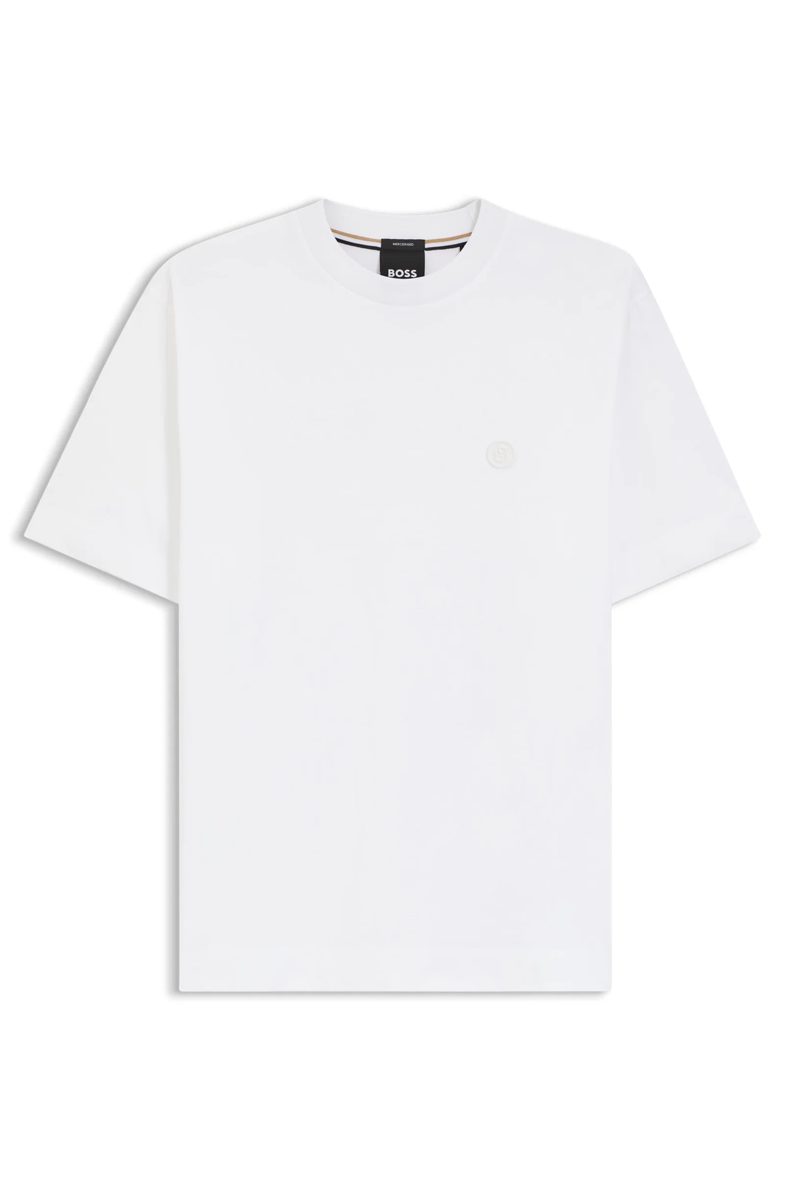 Camiseta De Algodão Mercerizado Com Monograma Double B — imagem 1
