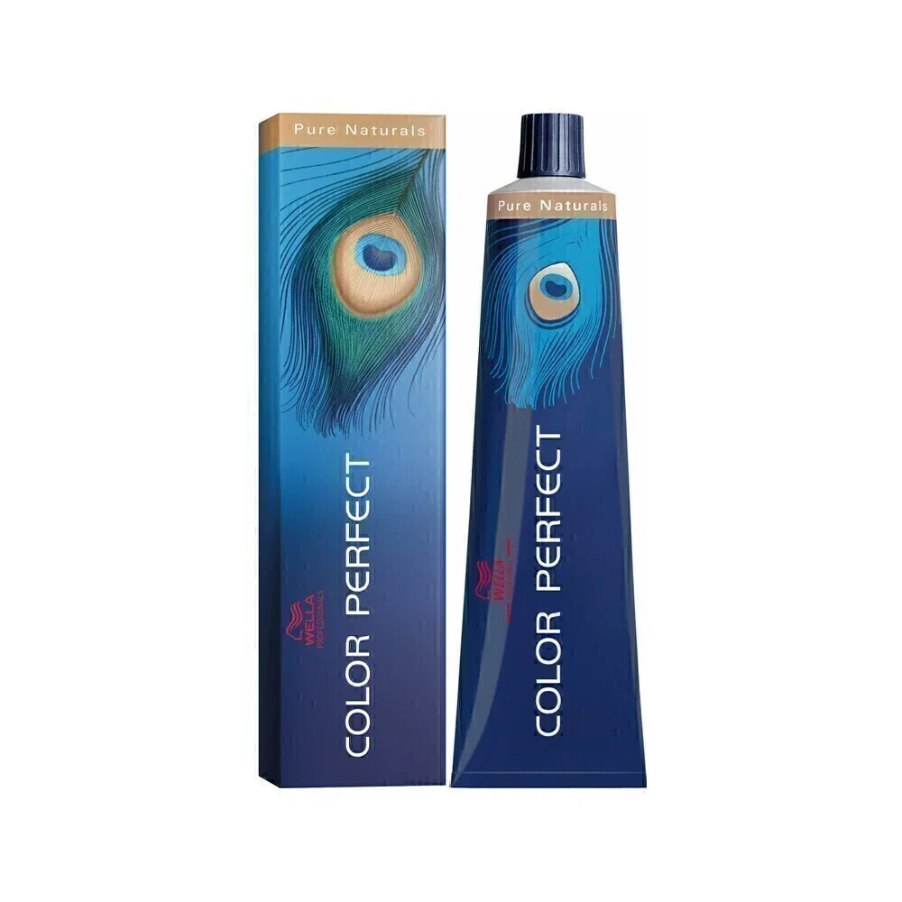 Tintura Wella Color Perfect 7/01 Louro Médio Natural Acinzentado