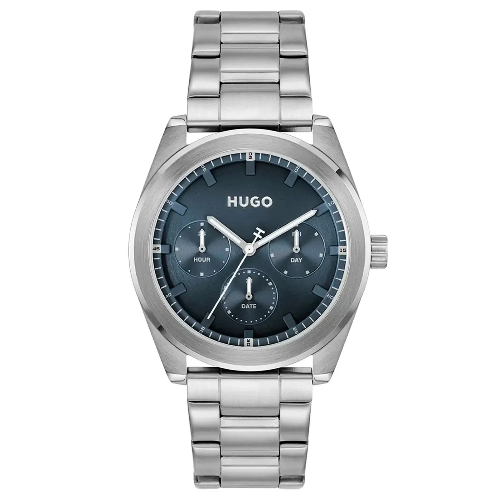 Relógio Hugo Bright Sport Masculino em Aço Prateado 1530424