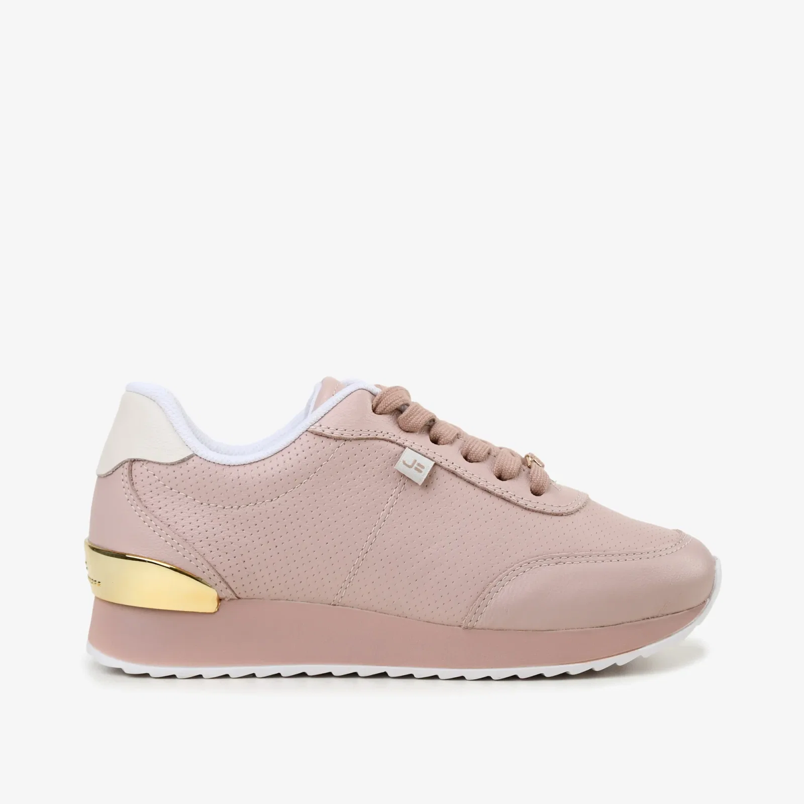 Tênis Jogger Nude Turmalina Couro — imagem 1