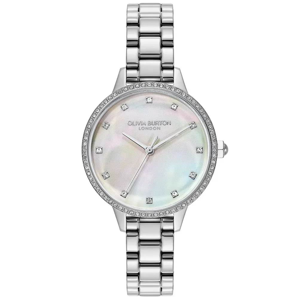 Relógio Olivia Burton Captivate Feminino em Aço Prateado 24000346