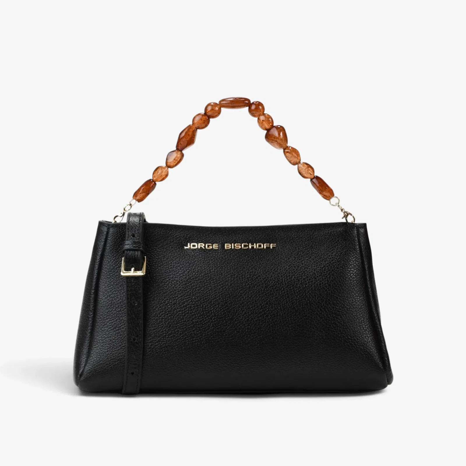 Bolsa Transversal Off White Algodão Couro