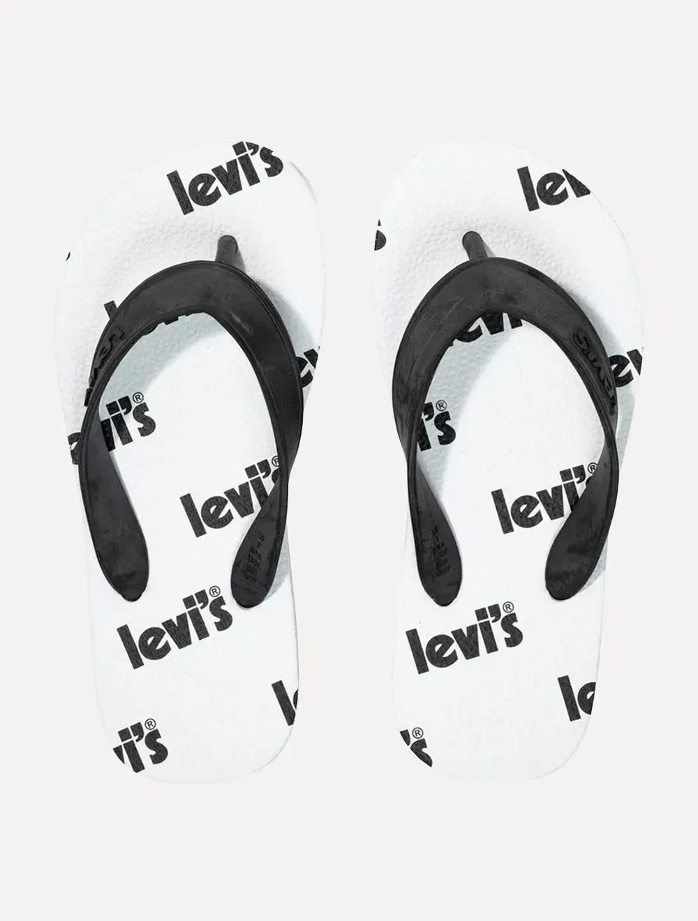 Chinelo Levis Masculino Printed Mono Logo Branco