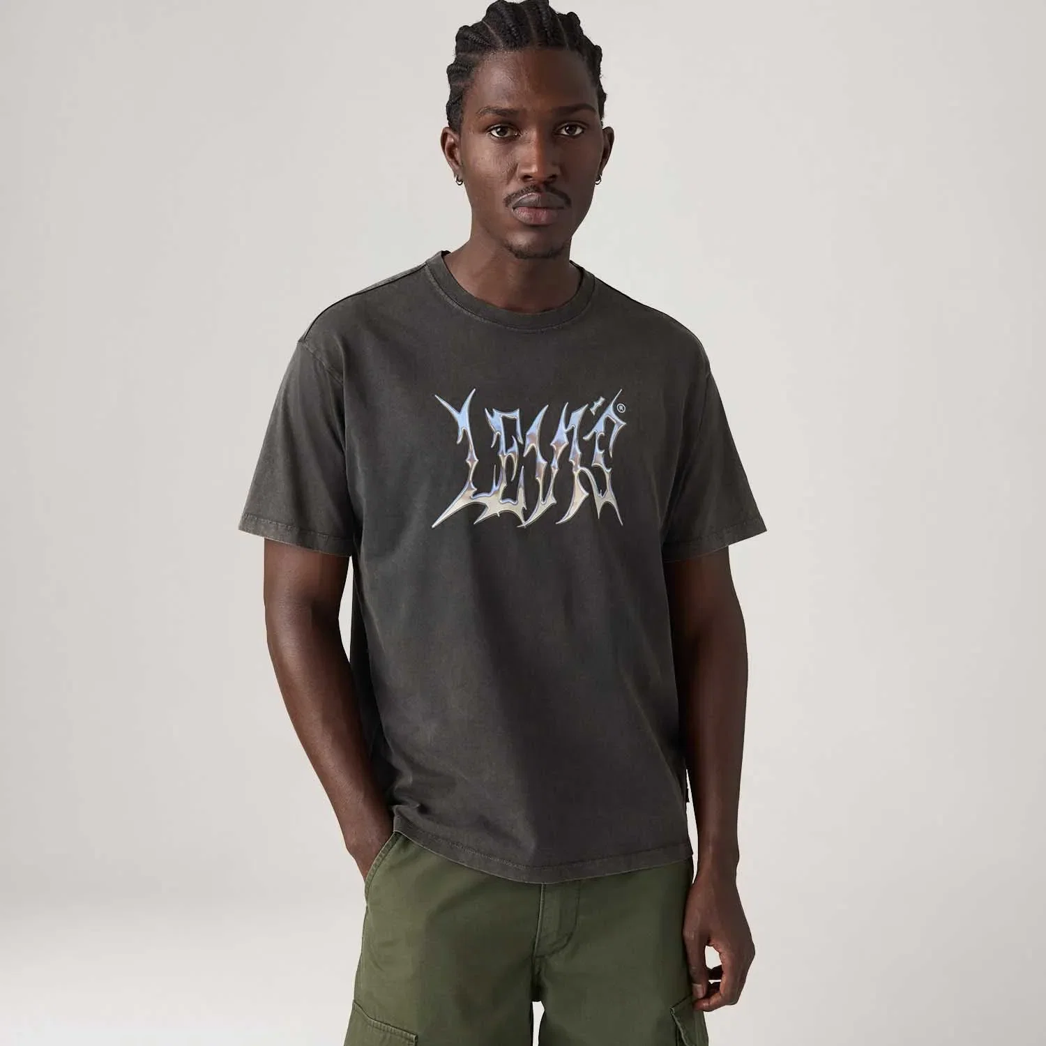 Camiseta Levi's® Vintage Graphic Tee Preta Manga Curta