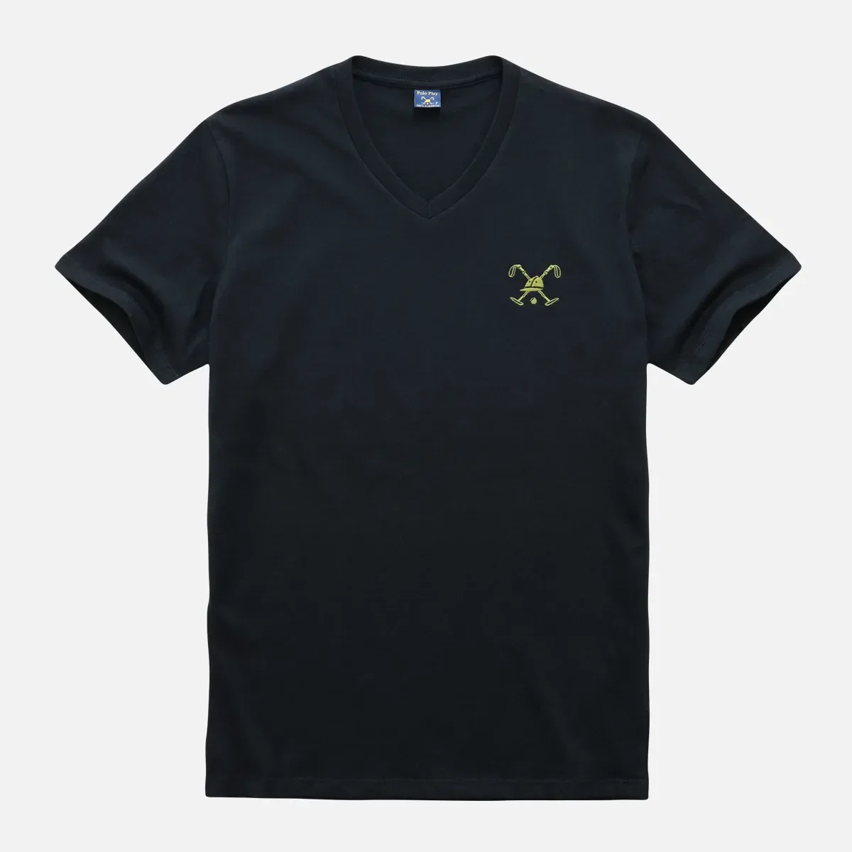 Camiseta Decote V Taco Médio