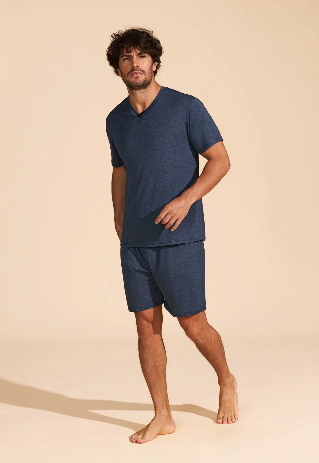 Pijama Manga Curta e Shorts Microdry Recco — imagem 1
