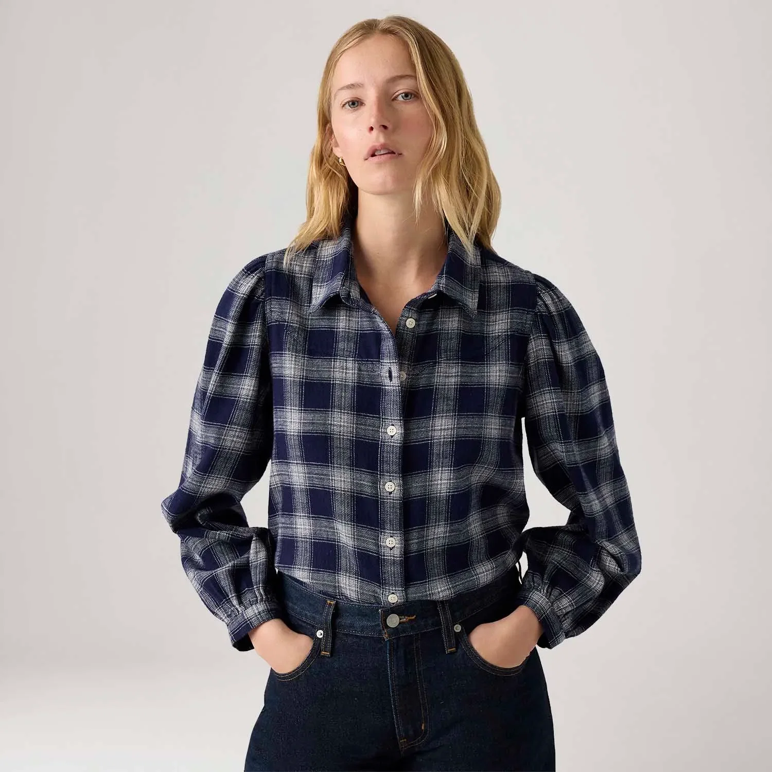 Camisa Levi's® Journey Western Azul — imagem 1