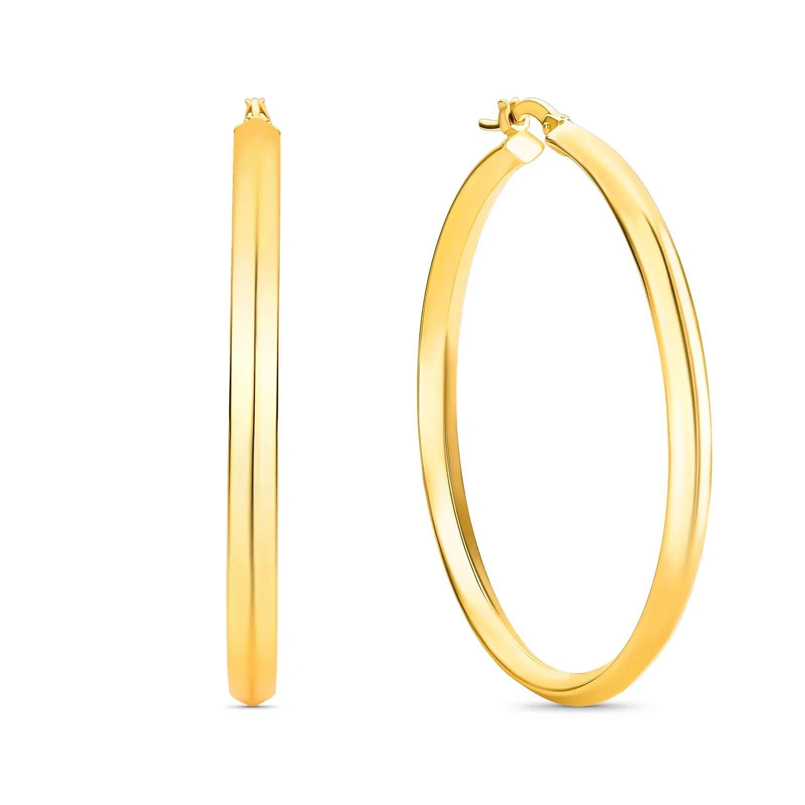 Argola em Ouro Amarelo 18k, 40 mm — imagem 1