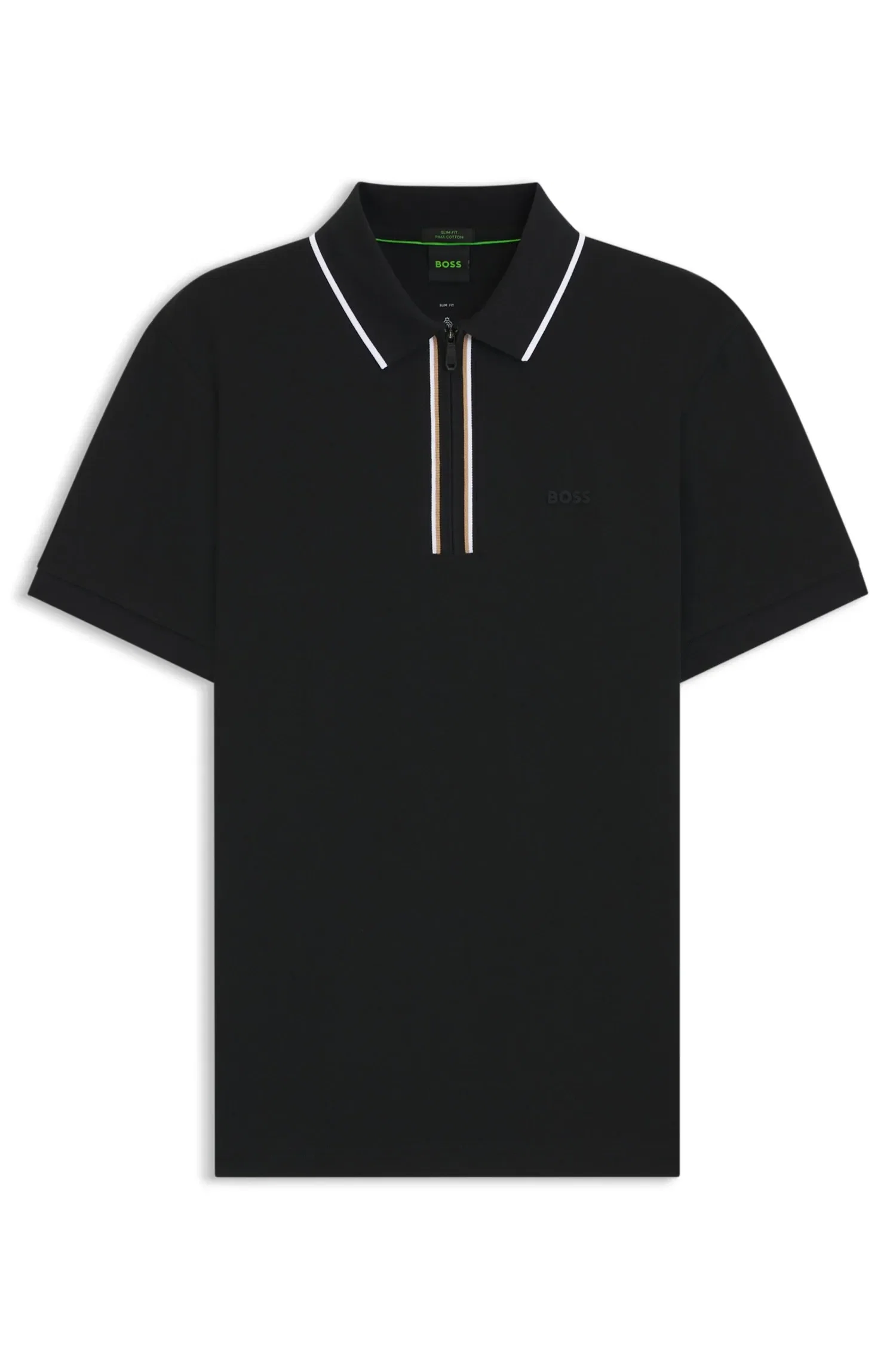 Polo Slim Fit Em Algodão Elástico — imagem 1