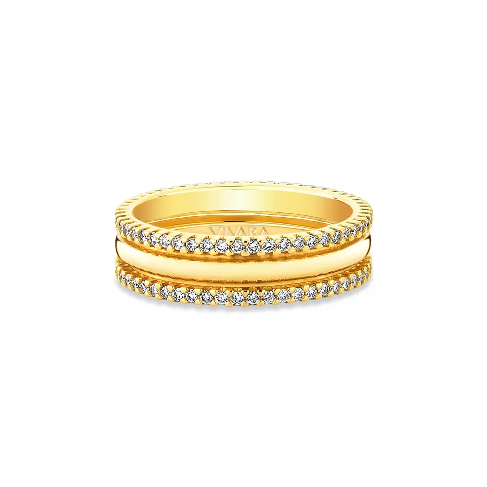 Aliança Love Me em Ouro Amarelo 18k com Diamantes 0,5ct, 5mm