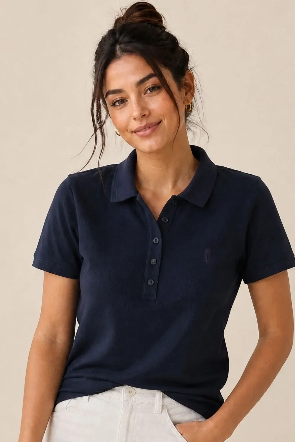 Polo Feminina Premium Polo Wear Marinho
