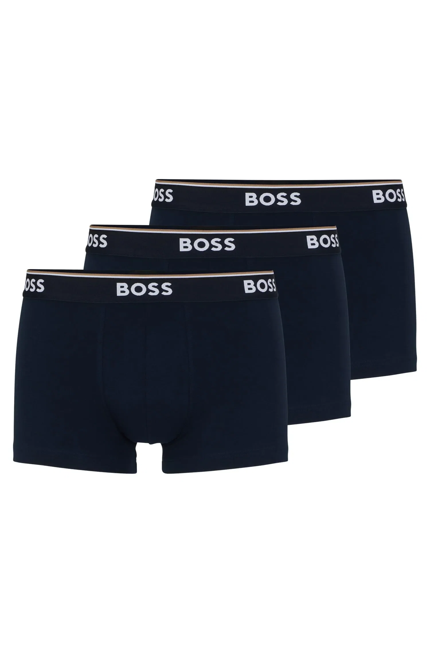 Conjunto 3 Cuecas Em Algodão Stretch Com Logo