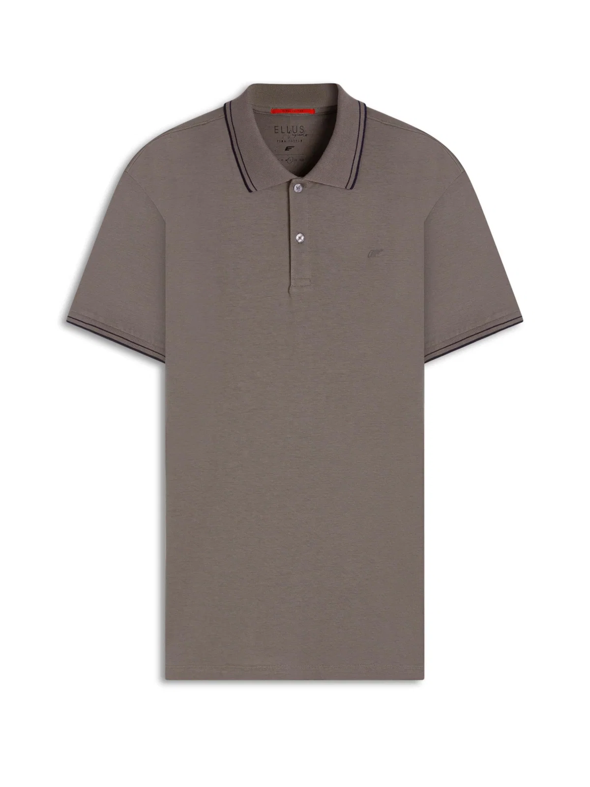 Polo Pima Easa Outline Classic Mc Marrom