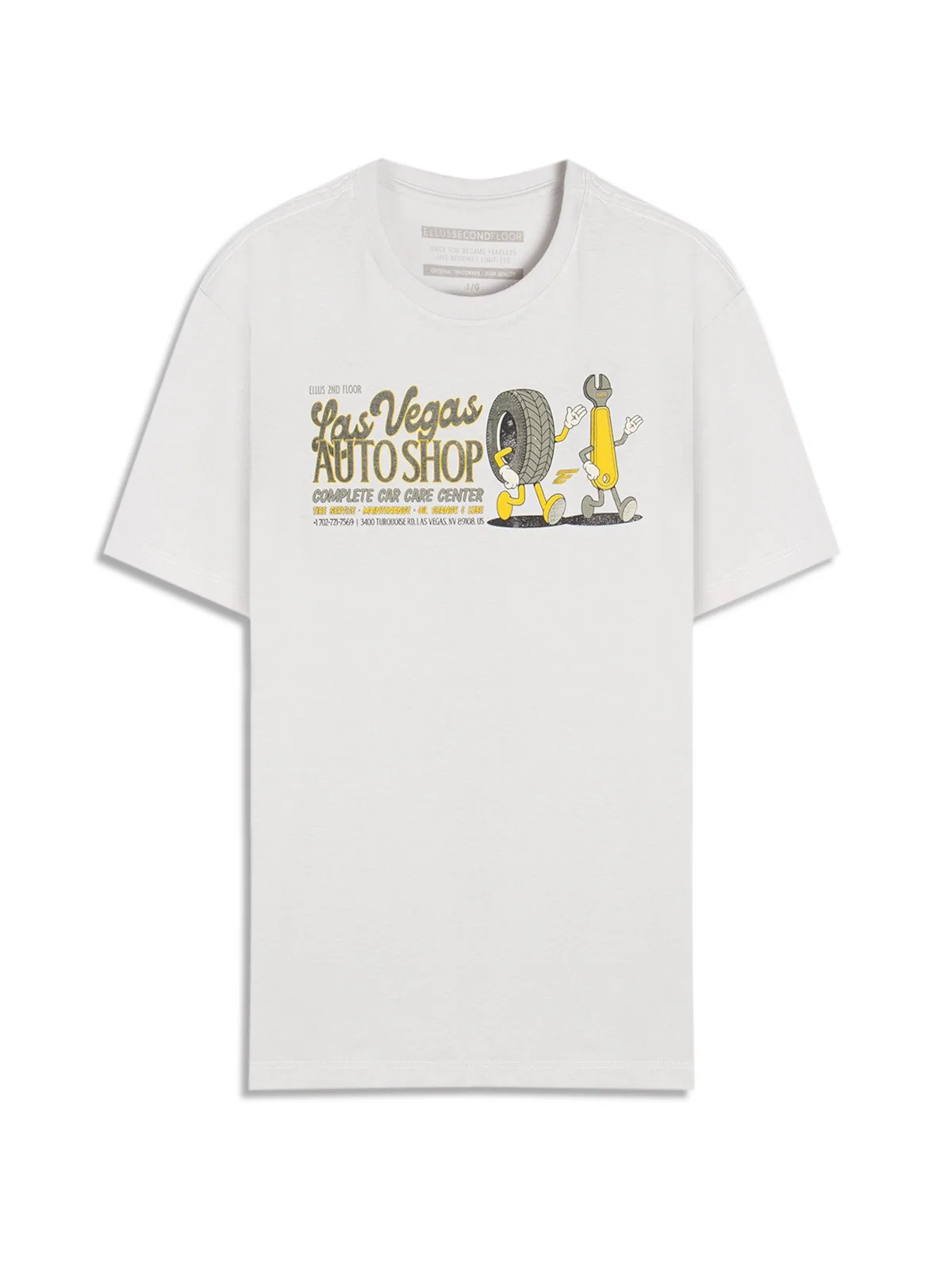 T-Shirt Cotton Fine Autoshop Prata — imagem 1