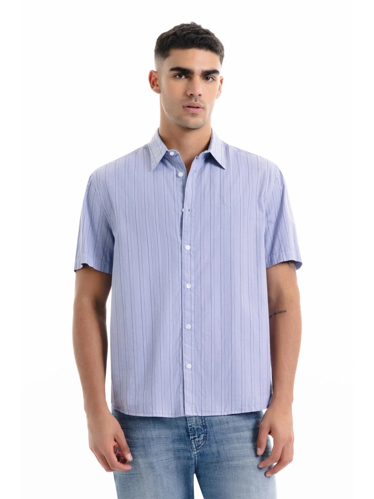 Camisa Tricoline Classic Anatomic Azul Claro