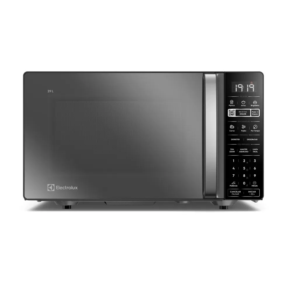 Micro-ondas Electrolux Efficient 29L Cor Inox Espelhado Função Descongelar e Receitas Pré-Programadas (ME29S)