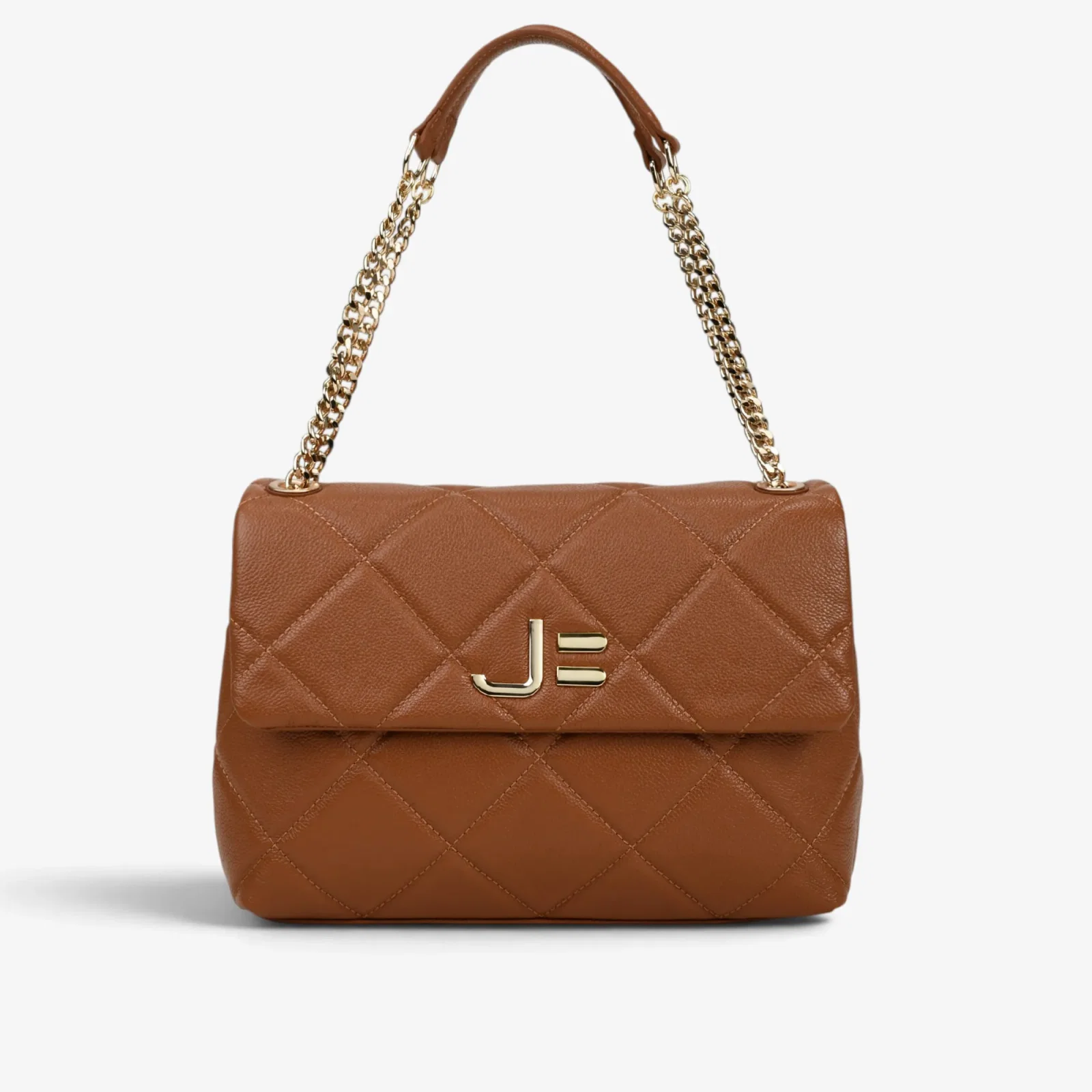 Bolsa De Ombro Caramelo Mascavo Matelassê Couro