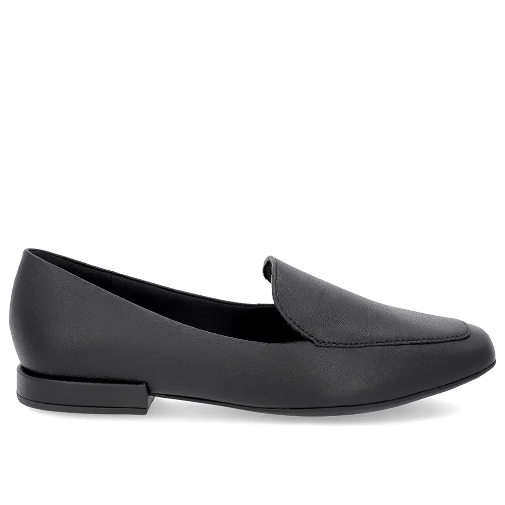 Loafer Preto Liso Básico Couro — imagem 1