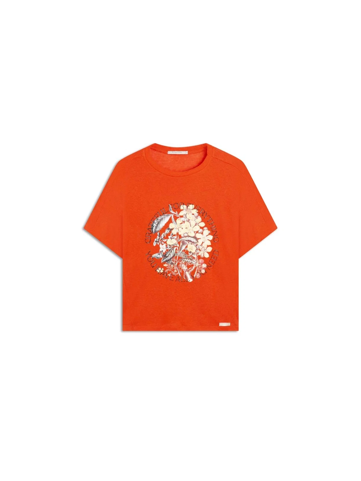 T-Shirt Viscolinho Grateful Laranja