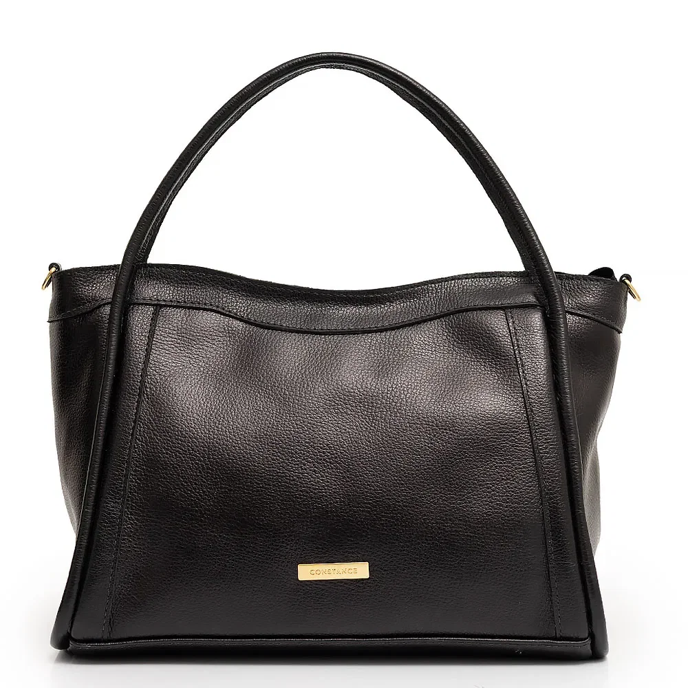 Bolsa Tote Couro Preta