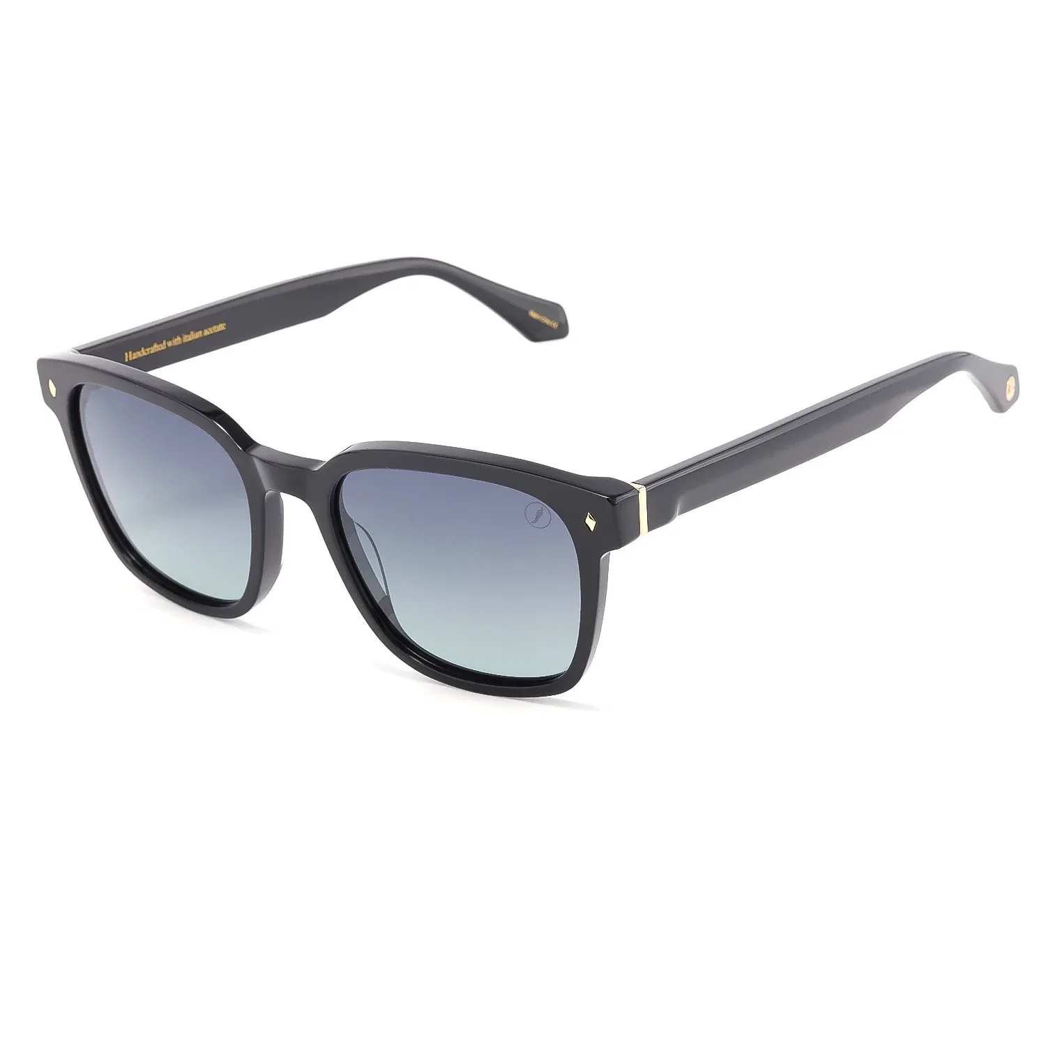 Óculos de Sol Masculino Premium Quadrado Polarizado Degradê Preto — imagem 1