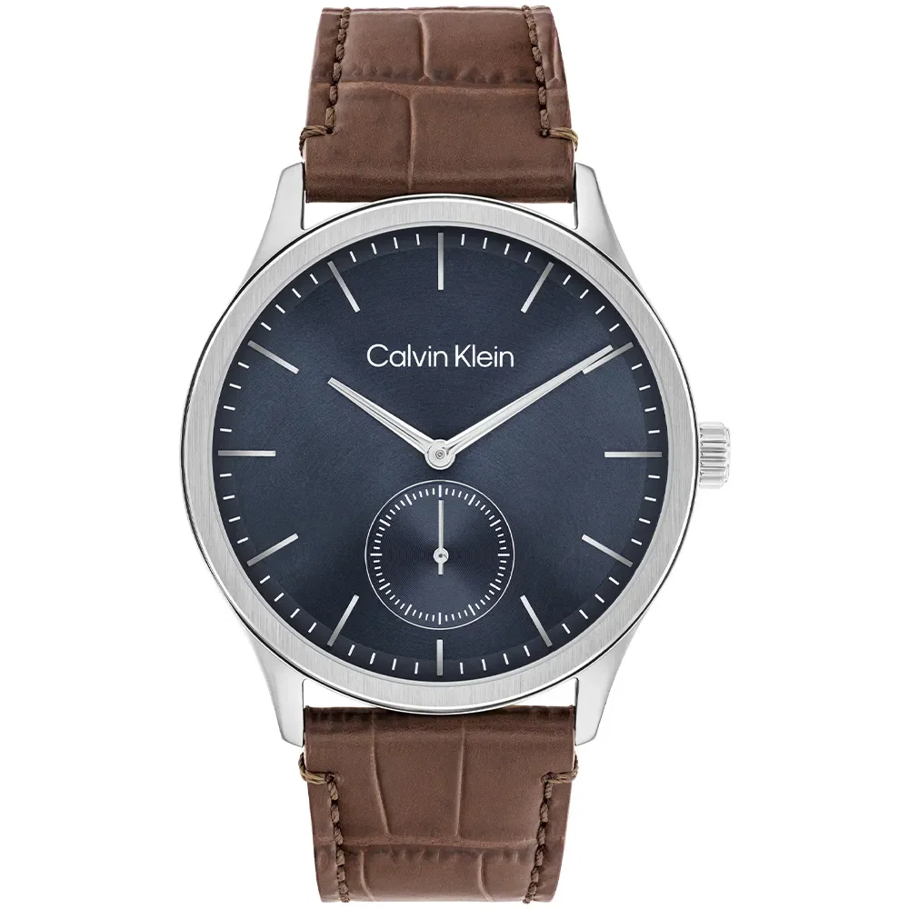 Relógio Calvin Klein CK Tailored Masculino em Couro Marrom 25200552 — imagem 1