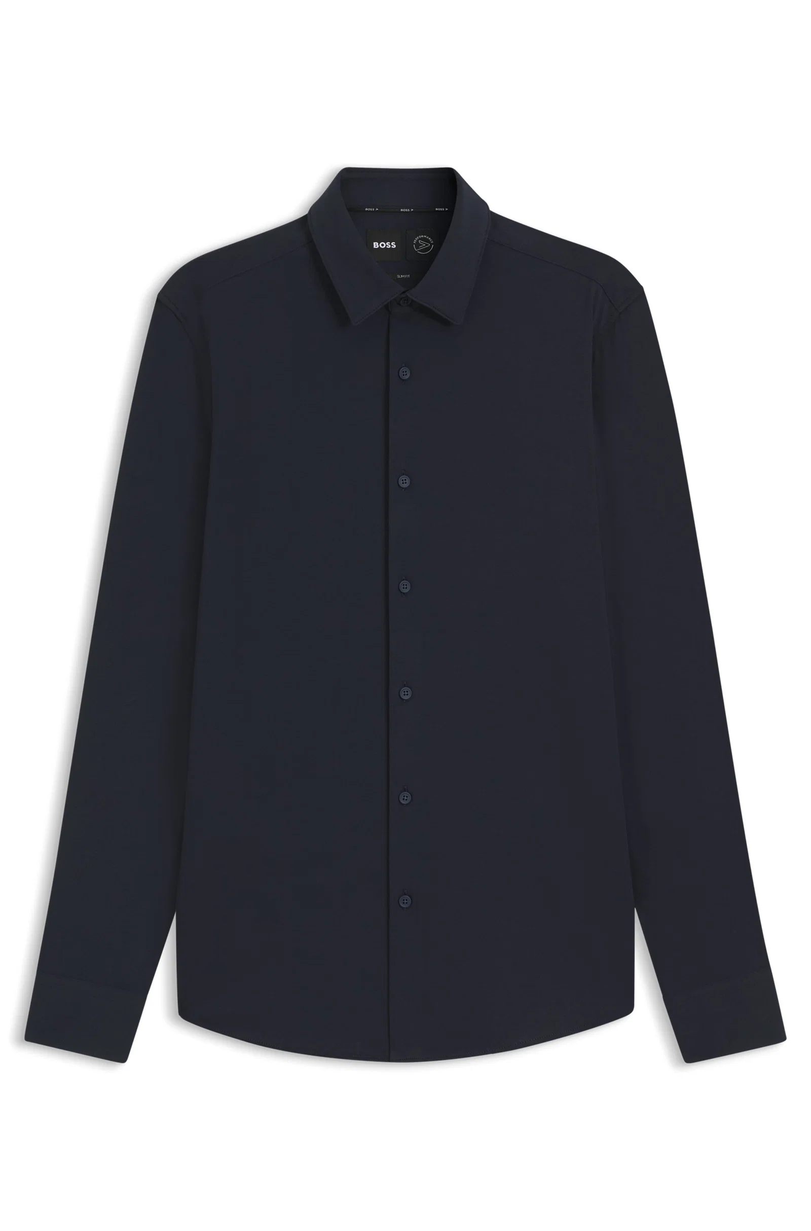 Camisa Slim Fit Em Jersey De Algodão