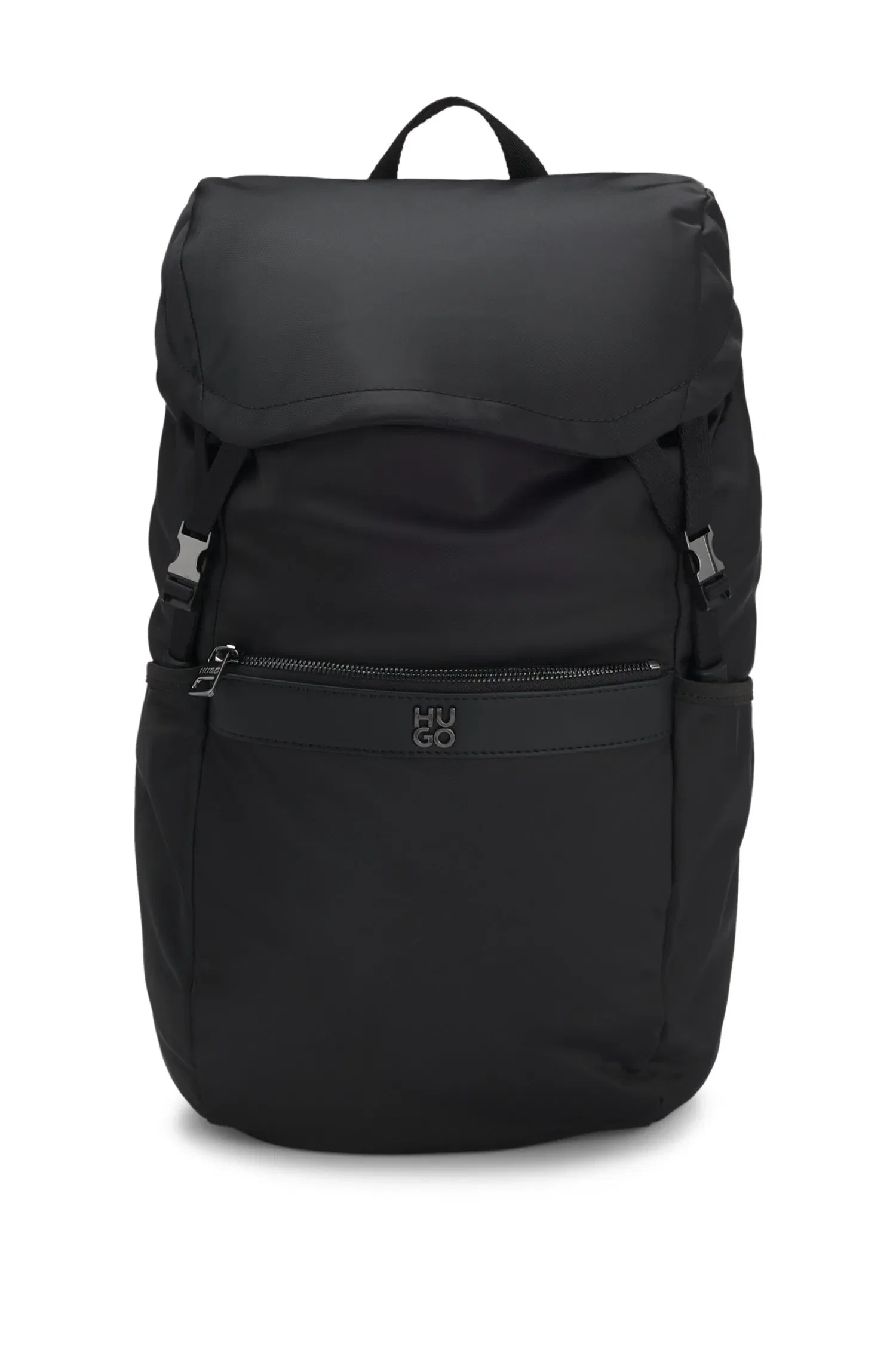 Mochila Em Sarja Com Logo Sobreposto